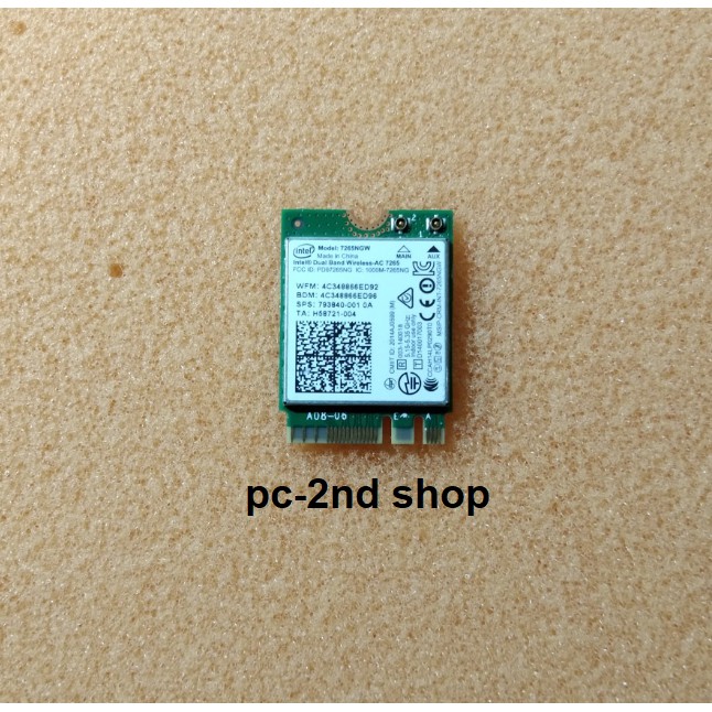 card wifi HP 745 G3, chuẩn AC7265 tốc độ cao gắn cho laptop HP