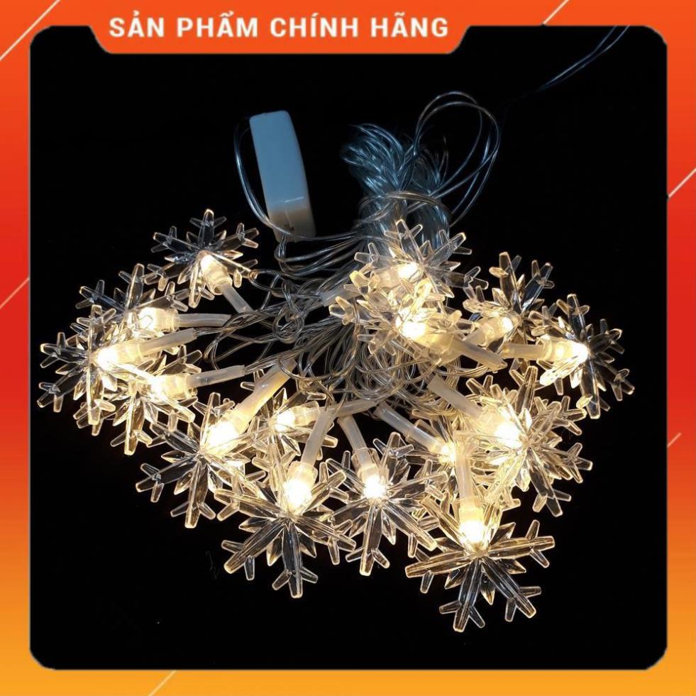Dây đèn led trang trí phòng ngủ và ngoài trời cho Giáng sinh Tết hình nháy Hoa tuyết và hình khác dài 4m mã 26004