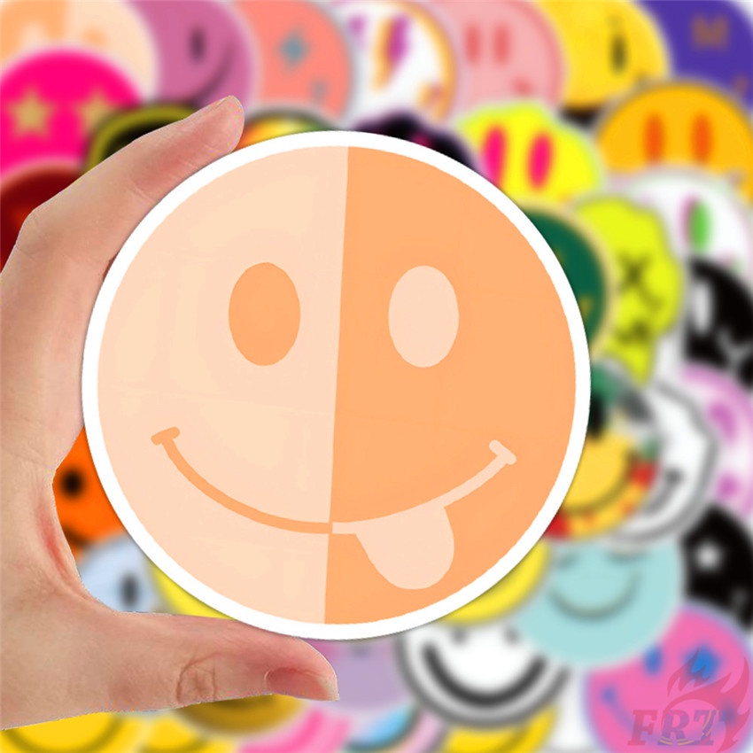 ❉ Miếng Dán Hình Mặt Cười 02 Thời Trang ❉ Bộ 50 Miếng Dán Trang Trí Nhiều Kiểu Dáng Thời Trang