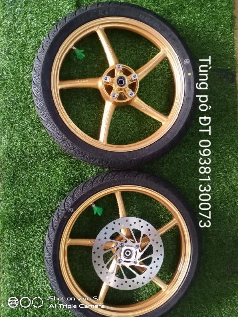 full bánh mâm 5cây rcb gắn exciter 150 kèm theo đĩa trước vo kg ruột maxxis ae quan tâm sản phẩm alo cho shop Tùng pô