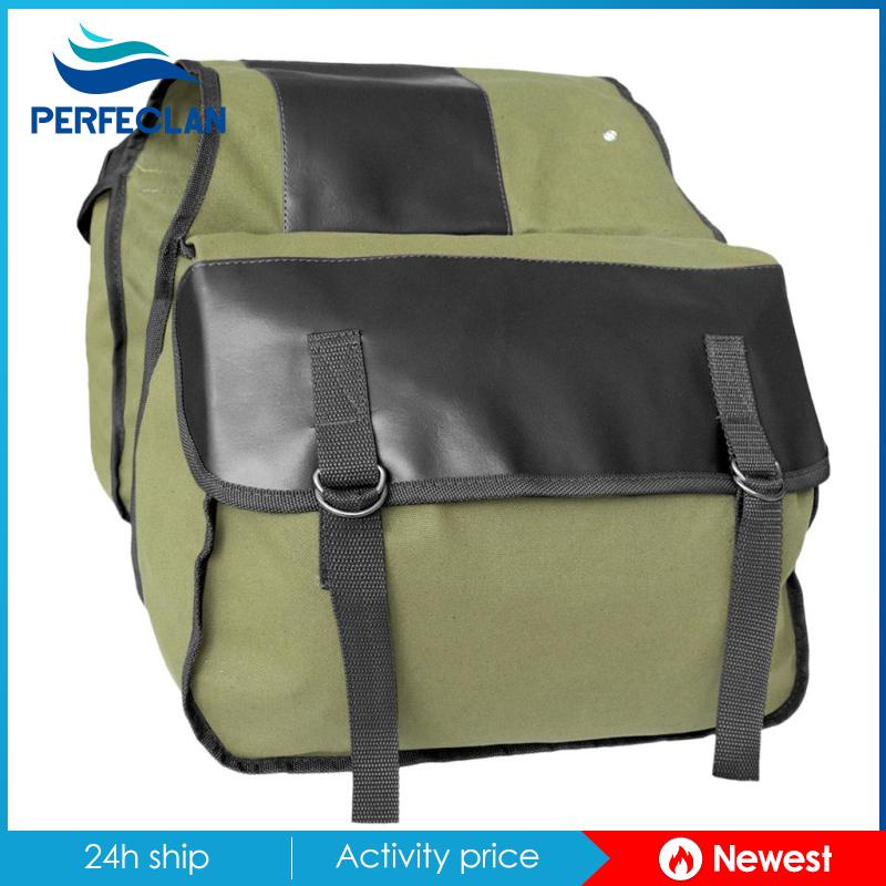 [Perfeclan] Túi Đựng Đồ Đôi Gắn Yên Sau Xe Đạp Màu Đen