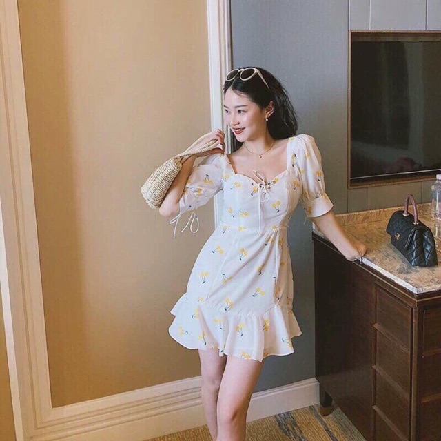 đầm cherry đuôi cá kèm quần voan lụa 2 lớp[siêu hot mua hè kèm video] | BigBuy360 - bigbuy360.vn