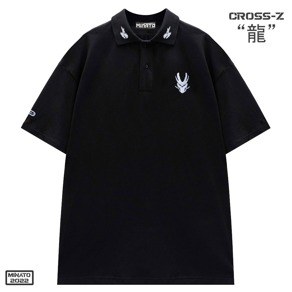 Áo thun polo nam nữ cotton 4 chiều họa tiết thêu