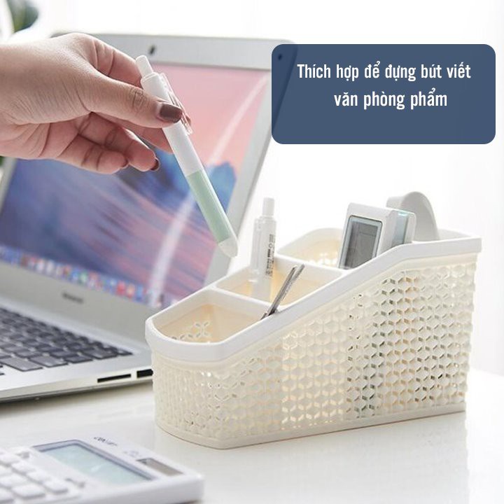 PVN33477 khay đựng bút, đồ dùng học tập 4 ngăn VIỆT NHẬT PLASTIC T2