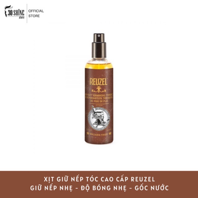 Xịt tạo kiểu tóc Reuzel Spray Grooming Tonic GIỮ NẾP NHẸ - ĐỘ BÓNG NHẸ - GỐC NƯỚC 100ml