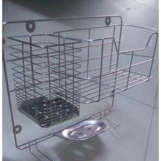 Kệ inox để xà bông,sữa tắm,mỹ phẩm 40x25x12