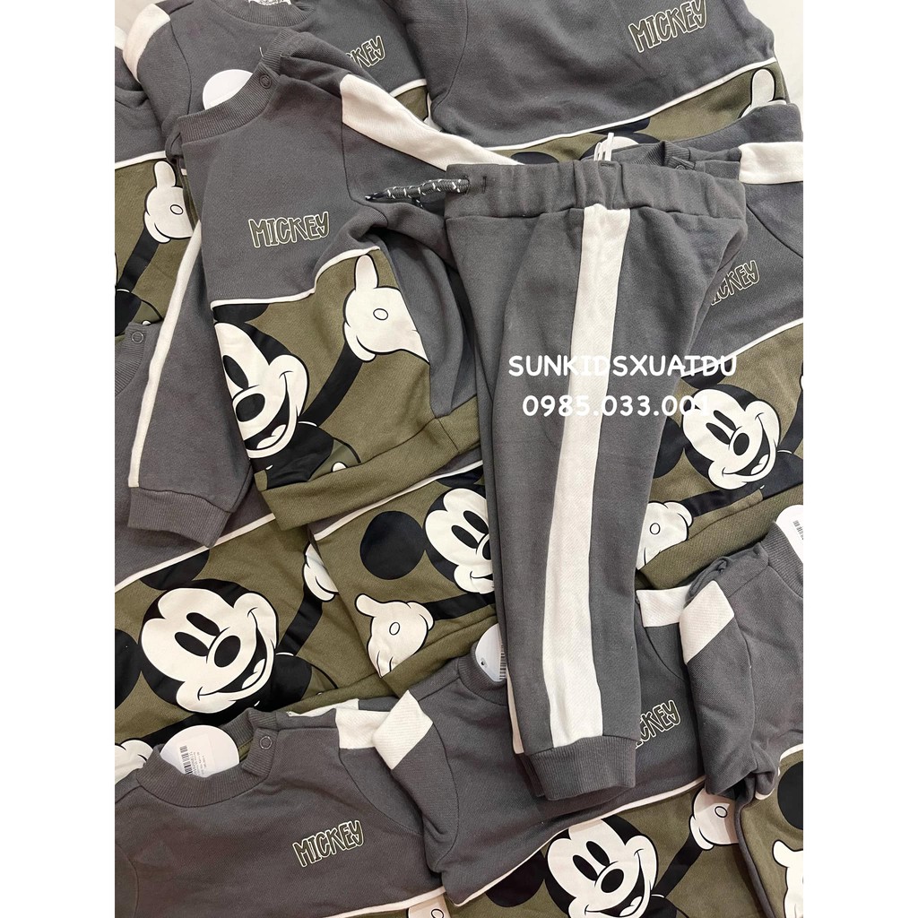 Bộ Dis-ney BT Mickey phối Rêu Xám