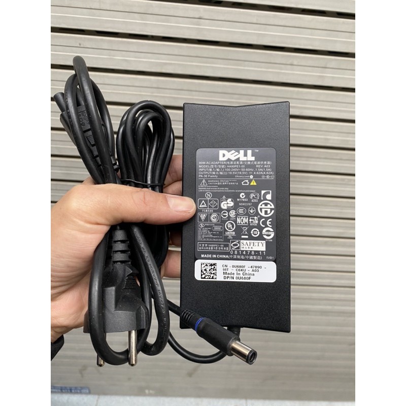 Sạc laptop Dell 19.5V-4.62A 90w chân kim to chính hãng dell phân phối