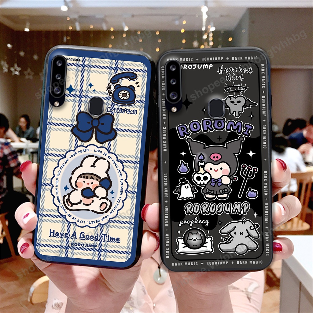 Ốp lưng Samsung A10s / A20s / A20 / A30 in mẫu gấu bo viền , smile mặt cười cực cute đẹp