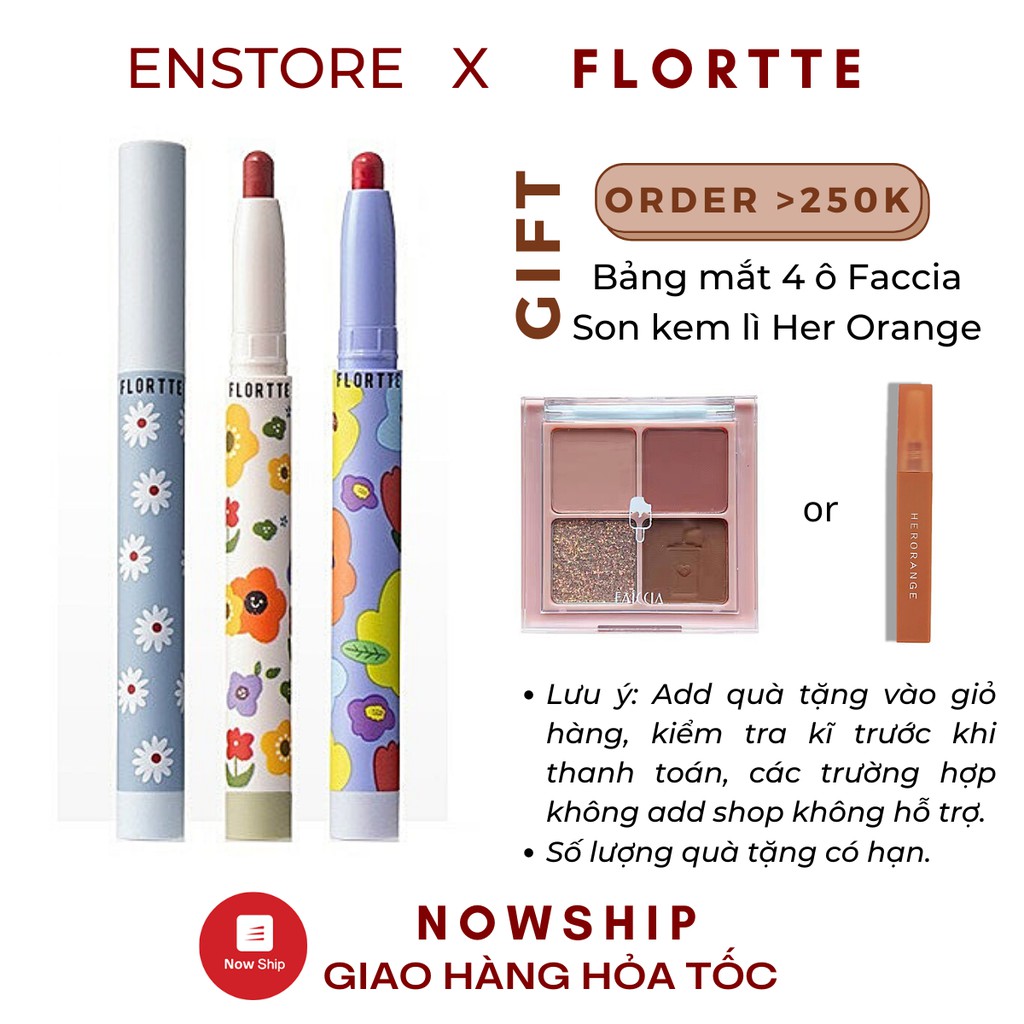 [FLORTTE] Son thỏi Flortte Lucky Flower