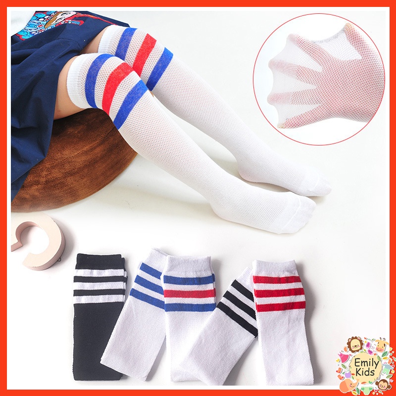 Vớ Dài Qua Gối Phối Lưới Thoáng Khí Phong Cách Công Chúa Thời Trang Mùa Hè Cho Bé Gái 3-12 Tuổi