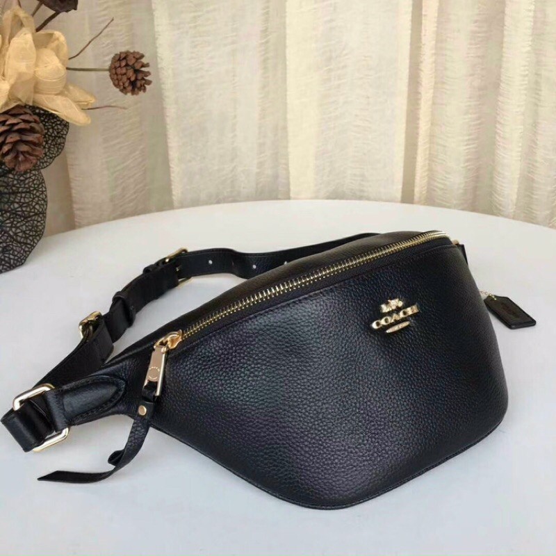 Túi bao tử C0ACH unisex trơn mịn