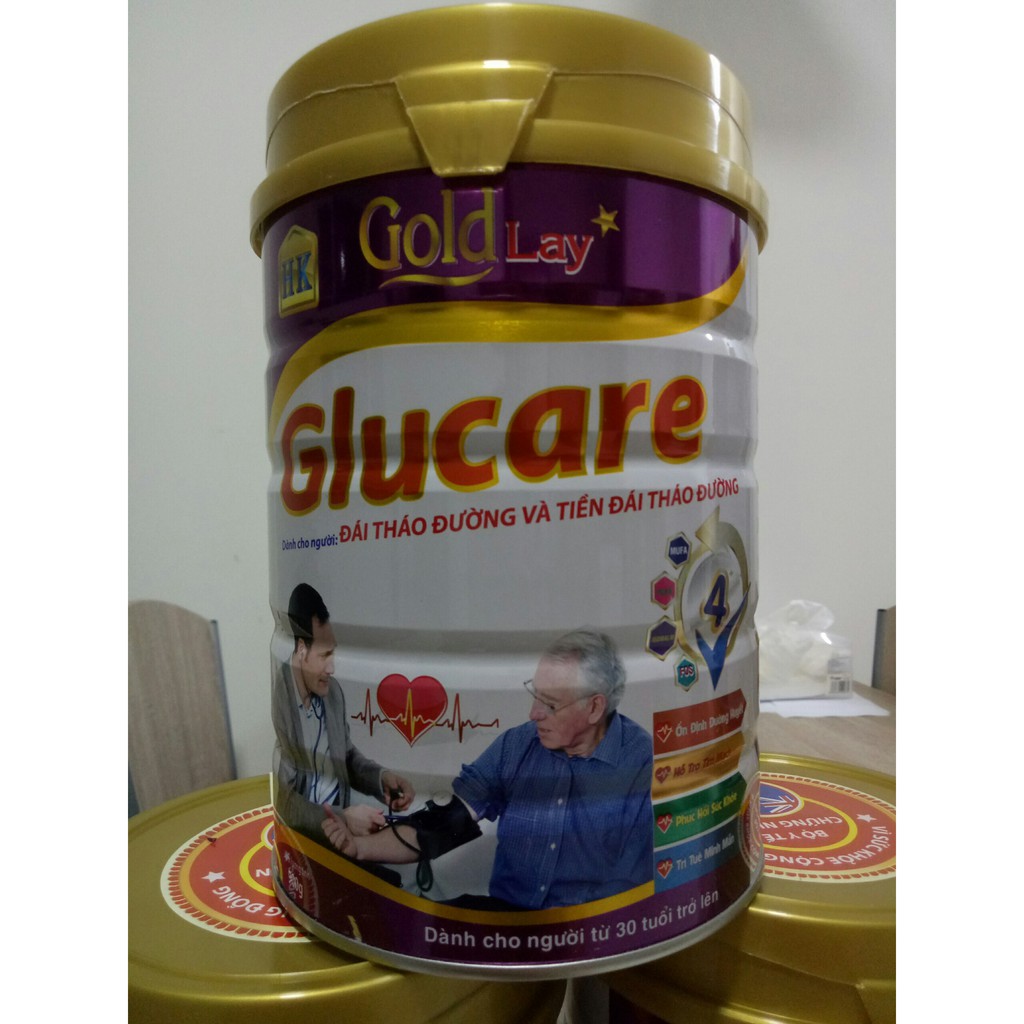 Sữa của Hương Khánh dành cho người tiểu đường goldlay glucare 900g date 2024