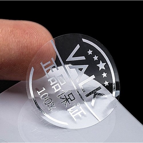Decal PVC Trong không kháng nước In Phun Khổ A3