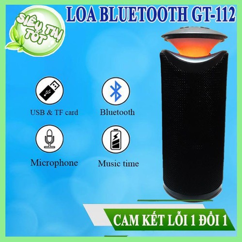 Loa Bluetooth, Loa Bluetooth Mini JBL GT-112 Pro Đèn LED Nhiều Màu, Âm Thanh Siêu To, Pin Cực Trâu