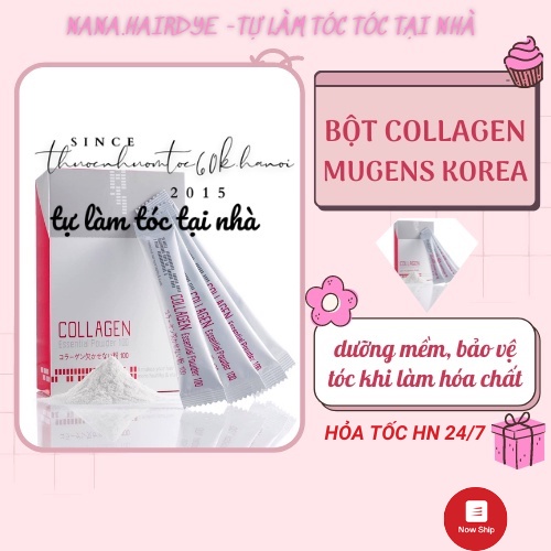 (1 GÓI) Bột Collagen Mugens Dưỡng Tóc Mềm Mượt