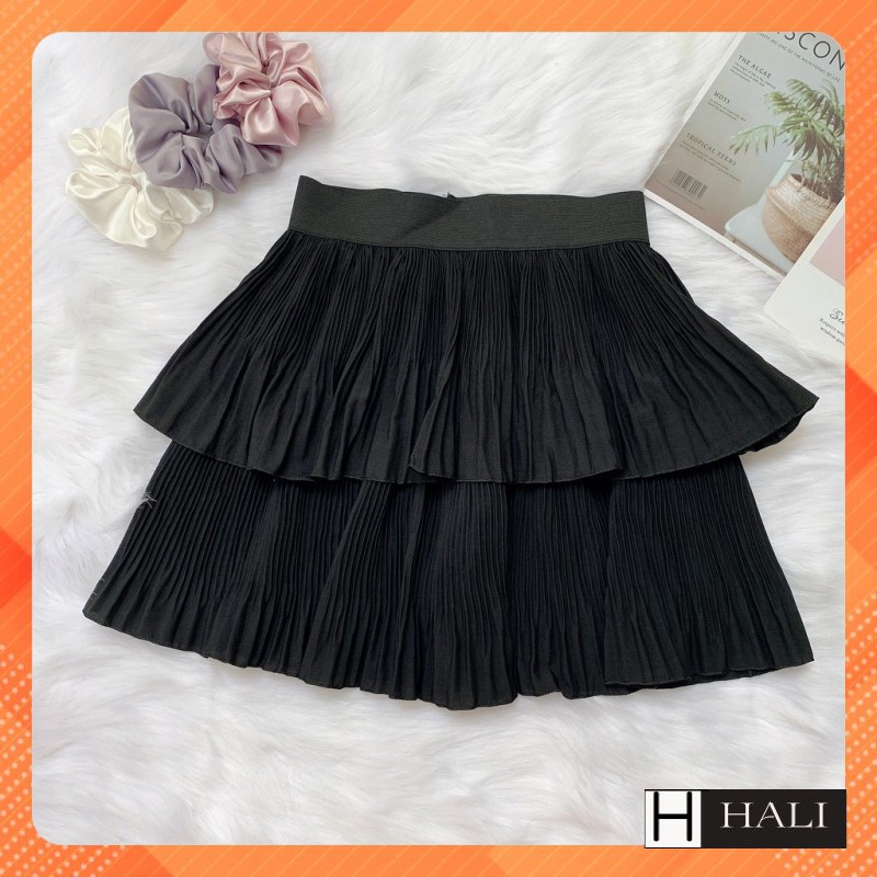 Chân váy 2 tầng thời trang nữ von nhún tầng bèo HALI 2 tầng kèm lót váy xinh | BigBuy360 - bigbuy360.vn