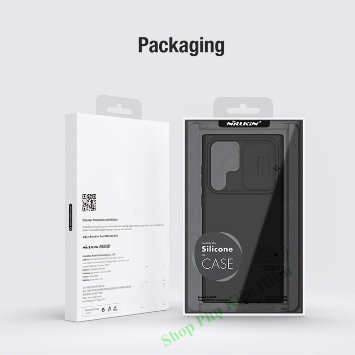 Ốp lưng Samsung S22 Ultra Camshield Silky chống sốc Nillkin