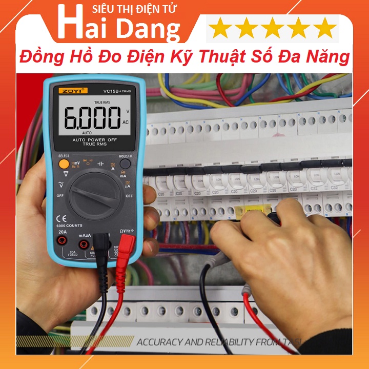 Đồng Hồ Đo Linh Kiện Điện Tử, Kỹ Thuật Số Đa Năng Chính Hãng Zoyi ZT 102 - Đo Điện Áp AC/DC - Đo Cường Độ - Đo Nhiệt Độ