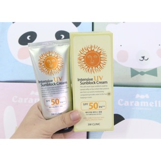 Kem Chống Nắng 3W Clinic Intensive UV Sunblock Cream SPF 50 PA++