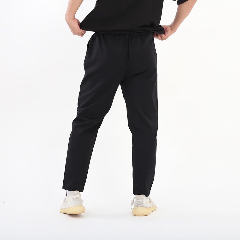 Quần baggy kaki Basic màu đen be BOTEE unisex nam nữ ống suông