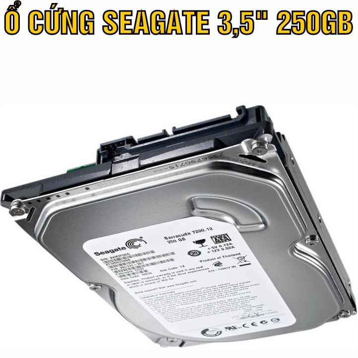 HDD 3.5” Seagate 250GB – Ổ cứng PC chính hãng – Mới 99% – Bảo hành 3 tháng – Tháo từ máy đồng bộ nhập khẩu