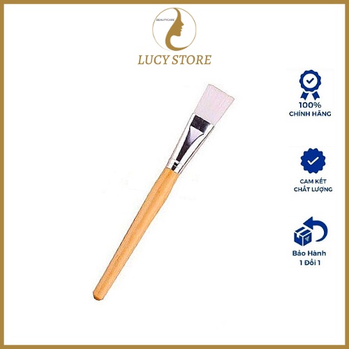 Cọ chổi cán gỗ đắp quét mặt nạ - lucy store thiết bị vật tư spa