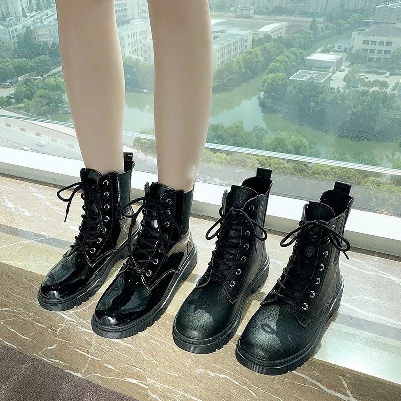 Giày Bốt Dây Buộc Da Lì Và Da Bóng Thời Trang | BigBuy360 - bigbuy360.vn