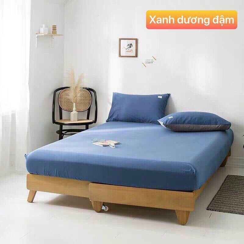 (Mật Decor) Set Ga Gối Cotton TC nhập khẩu, đủ size, đủ màu.