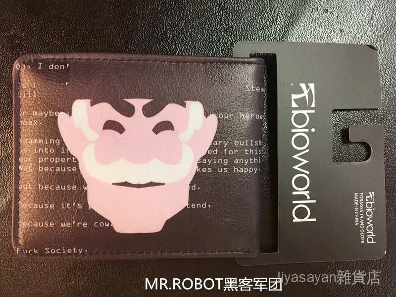 Ví Nữ Gấp Gọn In Hình Robot Trong Phim 4 Hacker Mr. Robot