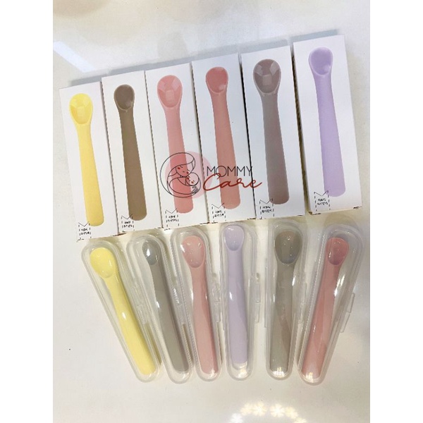 [ HÀNG SẴN ] Muỗng ăn dặm silicon BonBon cho bé