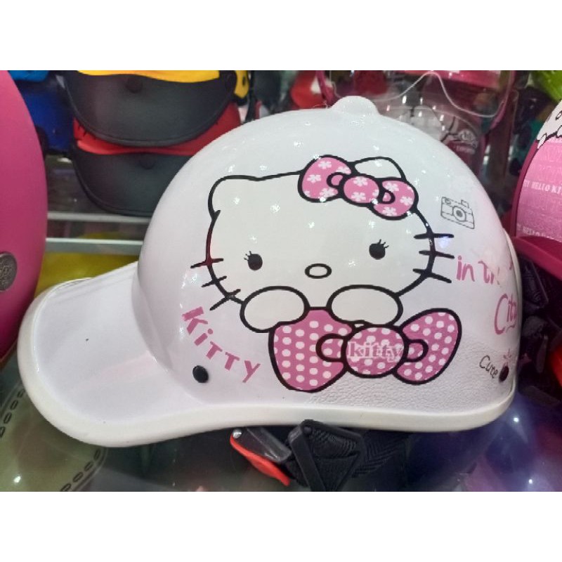 Nón bảo hiểm kết nữ Hello Kitty siêu đẹp