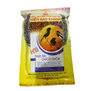 Cám Hiển Bảo Khánh Chích Chòe Dưỡng - Thay Lông (Số 1) 200g - Thức Ăn Chim Cao Cấp