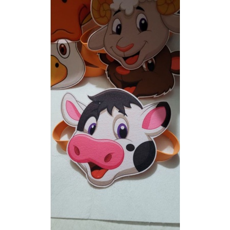 Mũ hoá trang con vật làm bằng vải nỉ, giá : 20k/ cái