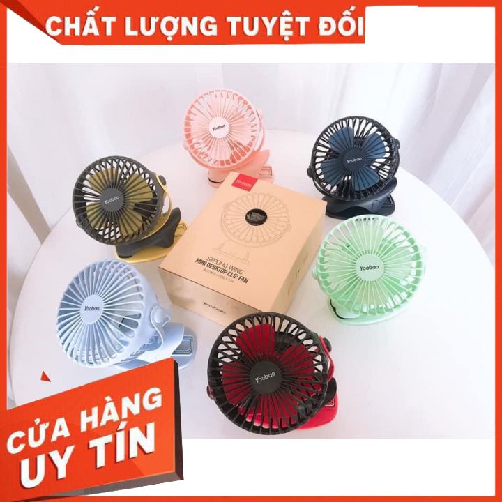 Quạt sạc Mini Yoobao 6400MAH chính hãng có cáp sạc bảo hành 3 tháng