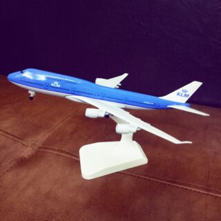 Mô hình máy bay tĩnh KLM 20cm B747w