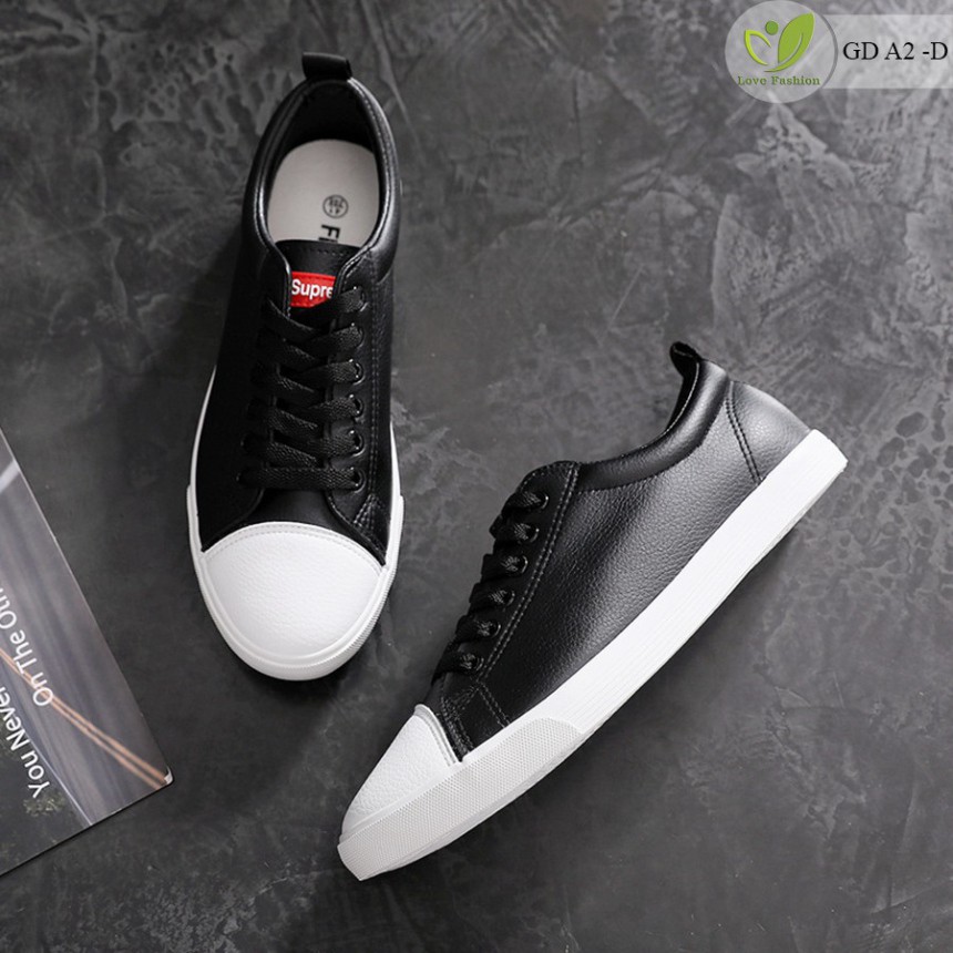 Giày Da Nam Màu Trắng Dáng Thể Thao – Sneaker Nam Size Từ 39 Đến 44 GDA2