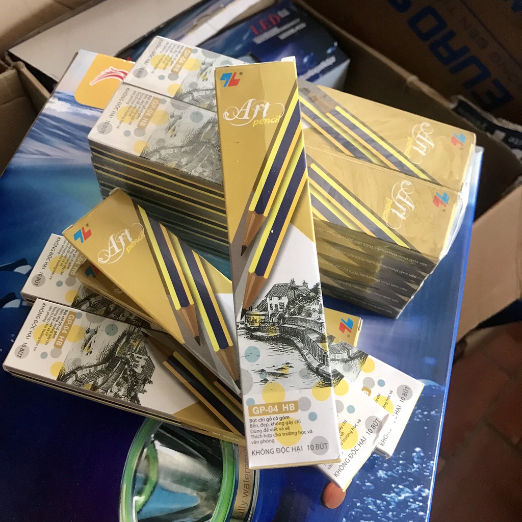Hộp 10 Chiếc Bút Chì Gỗ Thiên Long Hàng Việt Nam