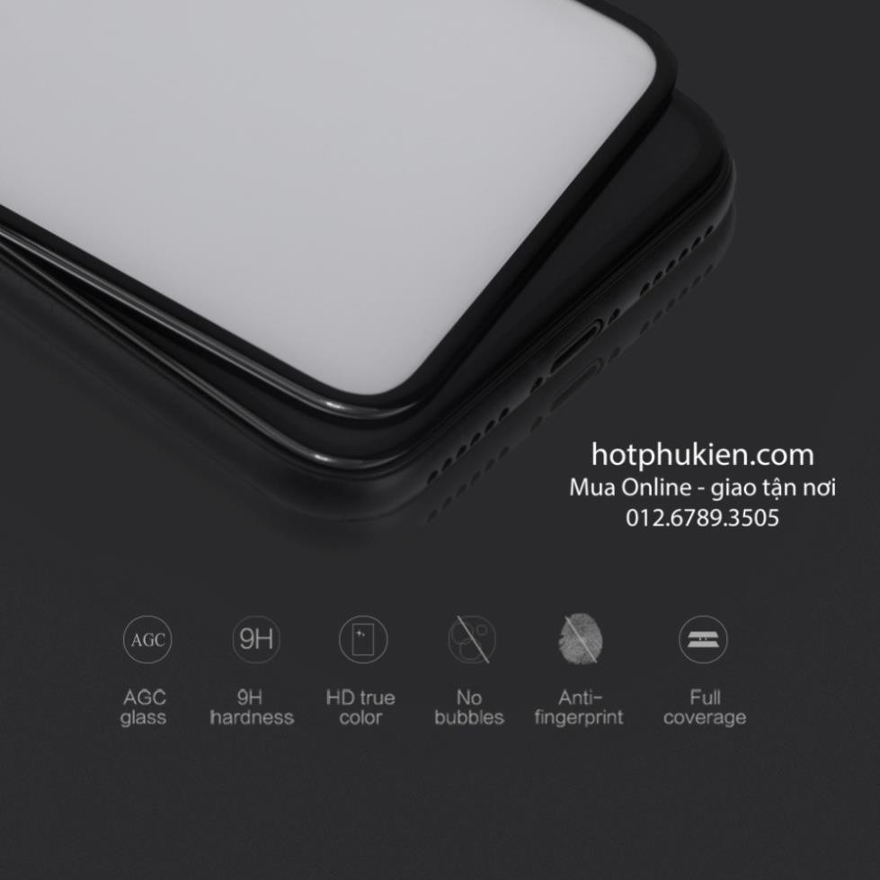 Miếng dán cường lực full màn hình 3D iPhone X chính hãng Nillkin Cp + Max chống vân tay chống bám nước chống chói