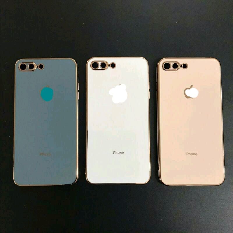 Ốp Lưng iPhone 7/8 Plus/6/6 plus/x/xs/xr/xs max/11 pro max Dẻo Vuông Xi Viền Lên Giả iPhone 12
