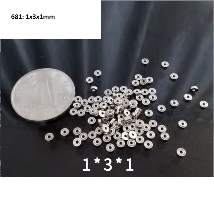 Vòng bi mini kích thước 1x3x1mm  681z 681 681zz giá 1 vòng