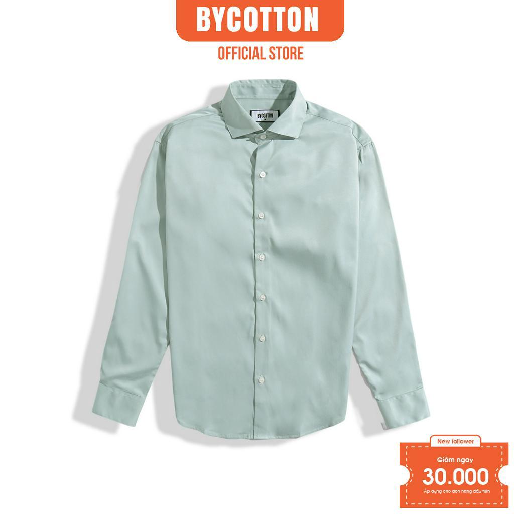 Áo Sơ Mi Nam Dài Tay Trơn BY COTTON Cotton Mint Shirt