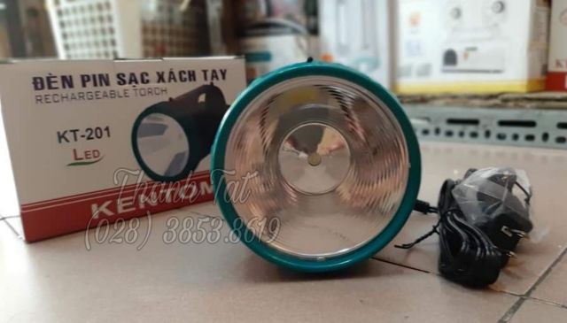 Đèn pin LED sạc xách tay Kentom KT-201