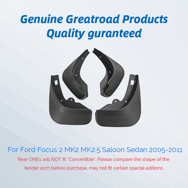 FENDER Tấm Chắn Bùn Trước Sau Cho Xe Ford/Focus 2 MK2 MK2.5 Saloon 2005-2011