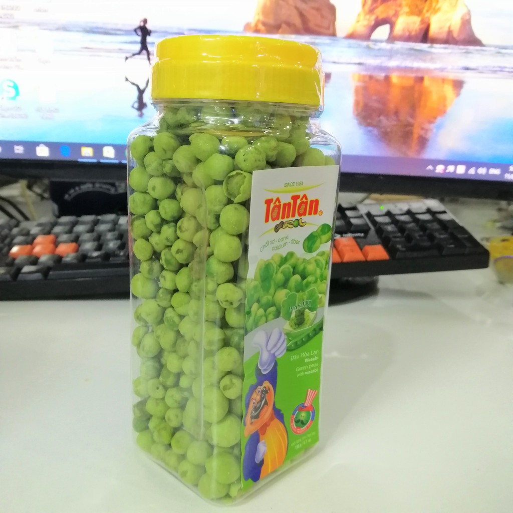 Đậu Hoà Lan Wasabi Tân Tân Green Peas With Wasabi (Hủ 190g)