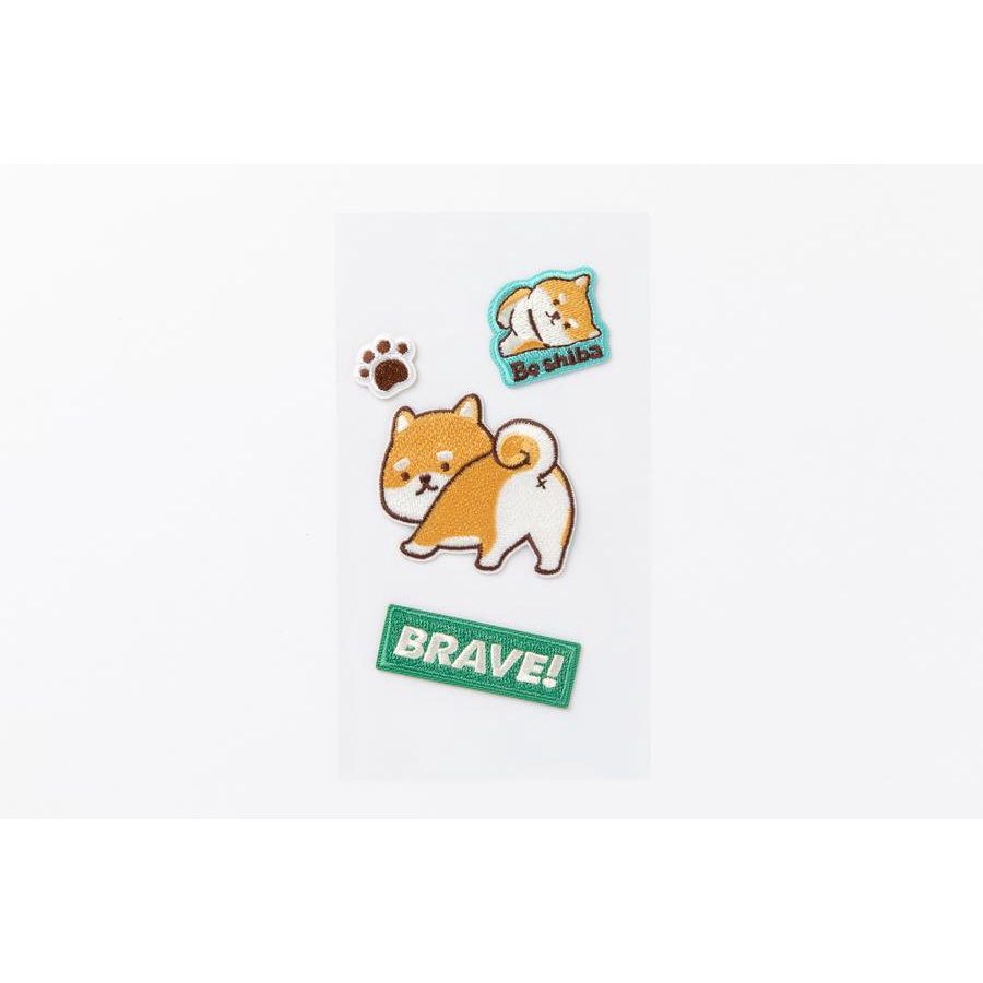 Sticker Trang Trí Case Điện Thoại ARTBOX Hàn Quốc Hình Chó Shiba Thêu Độc Lạ