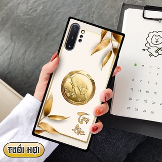 Ốp lưng kính 3D 12 con giáp - Samsung galaxy Note 10 Plus