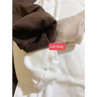 Áo giữ nhiệt lót bông mỏng - Ảnh thật