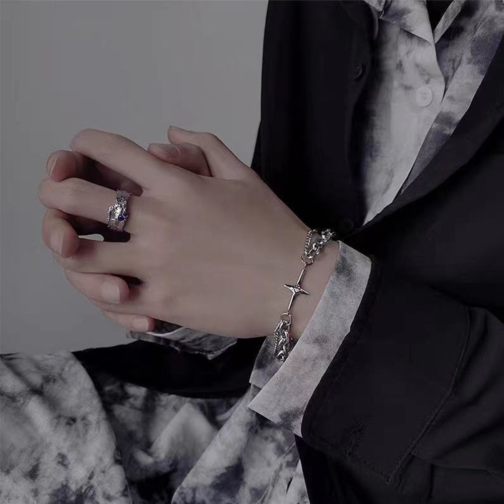 Vòng Tay Phong Cách Hip hop Thời Trang Cho Cặp Đôi Yanqueens Phù hợp với phụ nữ