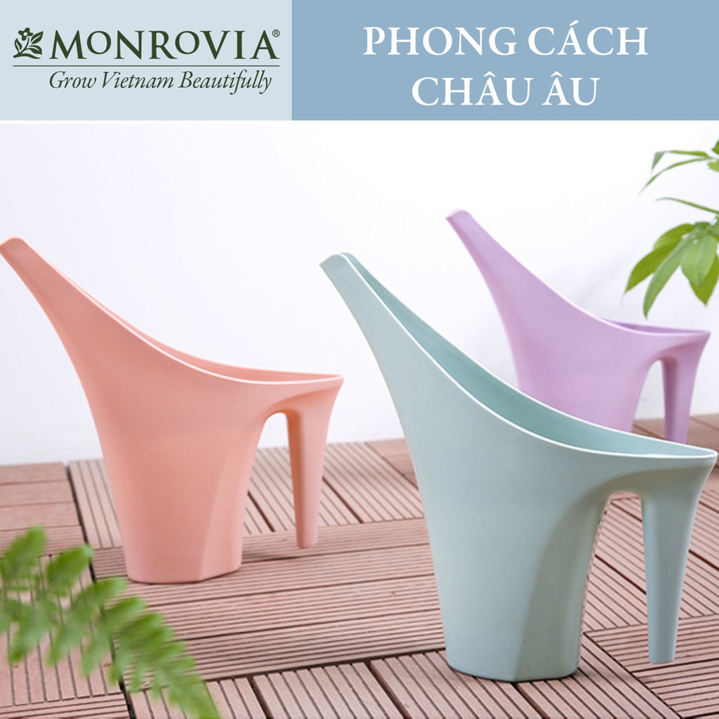 Bình tưới cây MONROVIA, tưới cây cảnh, ban công, thiết kế nhẹ nhàng, tinh tế, phong cách Châu Âu, dung tích 1,1 lít